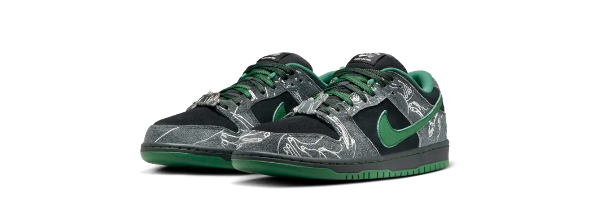 Nike,ナイキ,SB Dunk Low Pro x There,SB ダンク LOW プロ x There,Anthracite and Gorge Green,アンスラサイト/ゴージグリーン