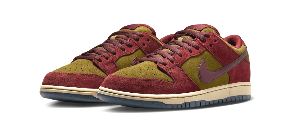 Nike,ナイキ,SB Dunk Low Pro “Dark Team Red and Olive Flak”,SB ダンク LOW プロ “ダークチームレッド ＆ オリーブフラック”,